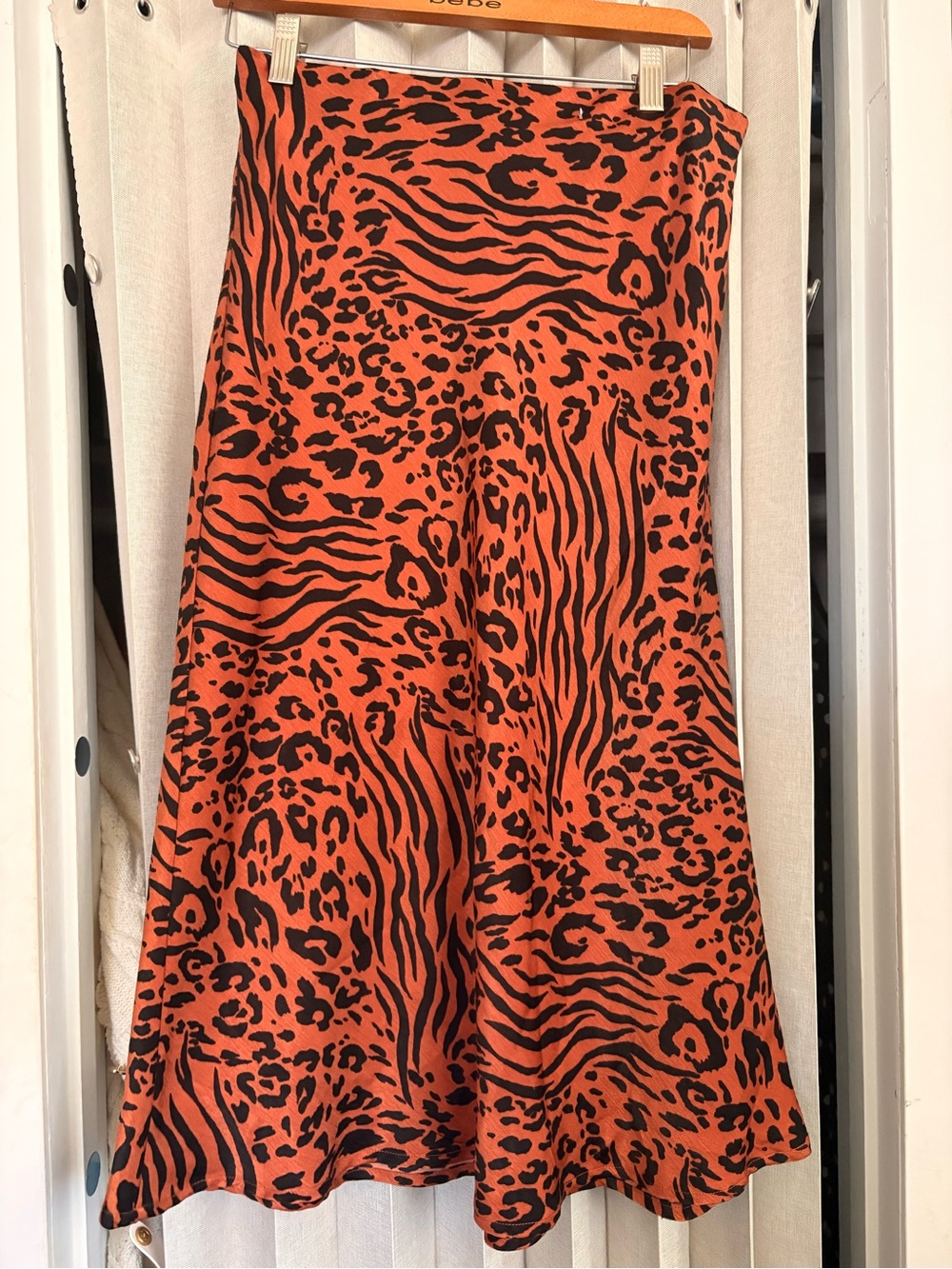 Forever 21 Animal Print Midi Skirt
